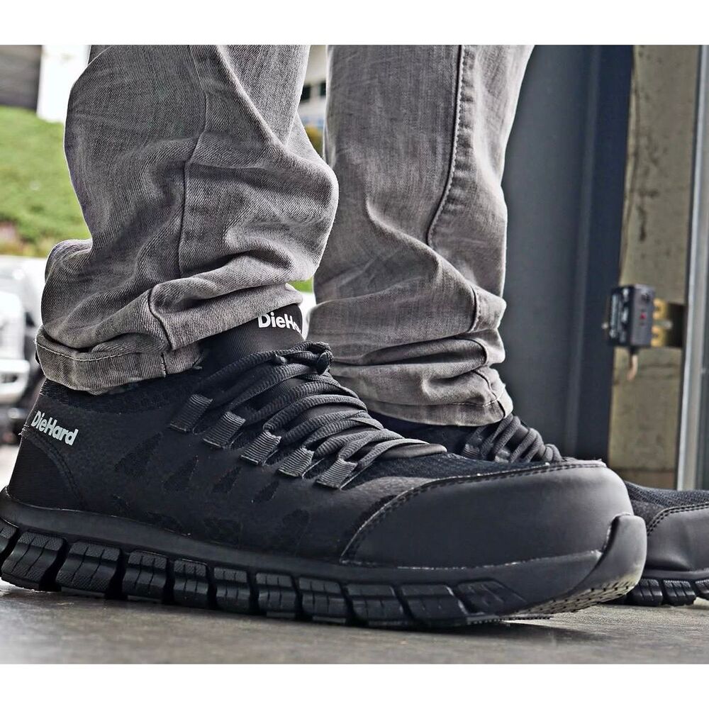 ✨Diehard Bonneville Athletic Black Composite Toe Sz 8.5 Sneakers✨